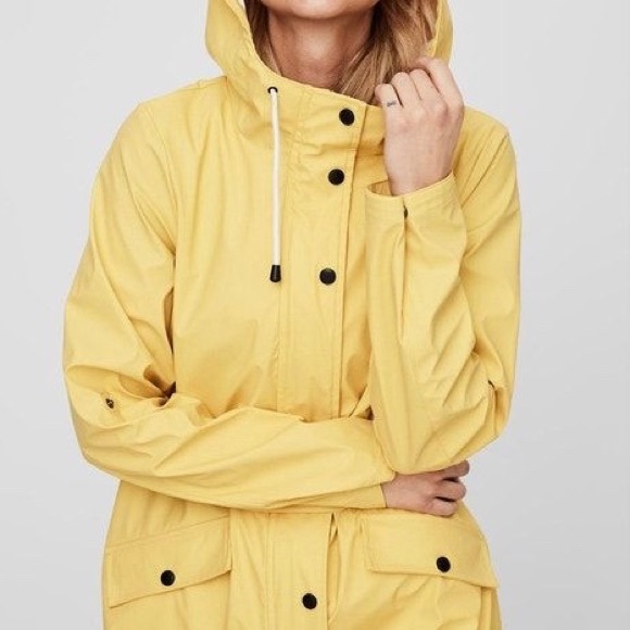 Vero Moda Jackets & Blazers - VERO MODA Yellow Rain Jacket